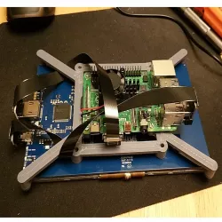 Adafruit Backpack 7" 5" HDMI + Pi to Vesa Mount