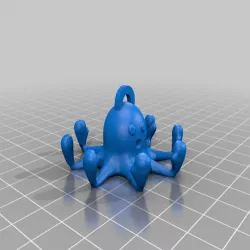 boxing octopus keychain