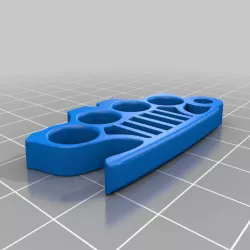 Brass Knuckles Keychain