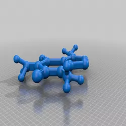 Caffeine molecule 