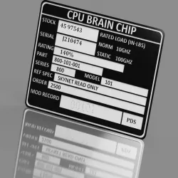 Carlz Terminator Brain Chip Tag