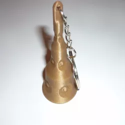 Christmas Weird Tree, Bell Shape Keychain