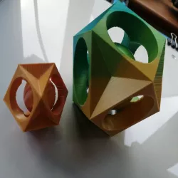 Cubohemioctahedron with sphere