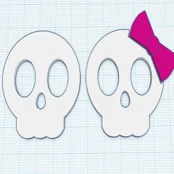Cute 2D (mostly) Skull
