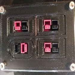 DC and Solar Input Panel/Mount for Charging Deep Cycle Batteries