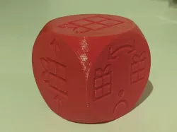 Dirty santa dice / Schrottwichtelwürfel