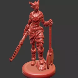 Dragonborn Barbarian Miniature