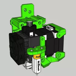 E3D Hemera Mount for BLV MGN Cube 