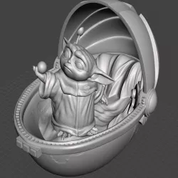Empty Crib w/ Magnet Slot