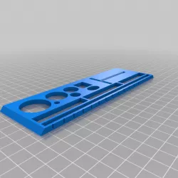 Engineering Ruler with 15mm square and Chamfered plot stencil