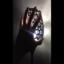 Evil Alien egg Voronoi Floor Lamp