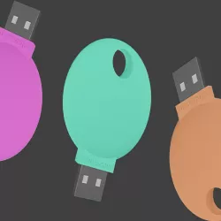 Flash drive case keychain 