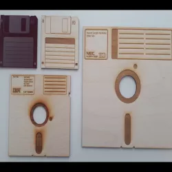 Floppy disk coasters
