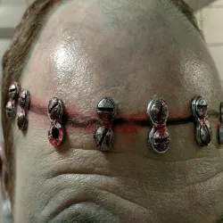 Frankenstein Monster skull fasteners