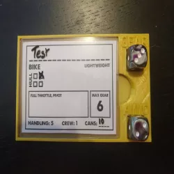 Gaslands Vehicle Dashboard