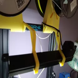 Gulfcoast Robotics LED Light Bar Holder (Creality Ender 3 & M3D Crane Quad)