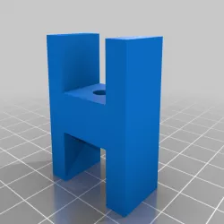 H block with screw hole