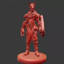 Human Wolf Druid Miniature