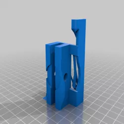 JGAURORA A3S or A5 Dial Indicator Mount for Bed Tramming + hardware (fasteners)