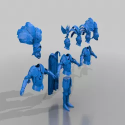 kight of the blazing sun - empire - tm - low poly