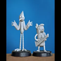 Mordecai and Rygbi (Regular show) 28mm with options