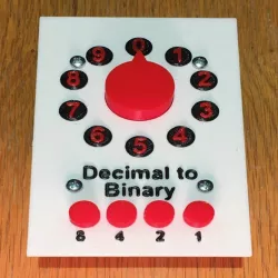 Mostly 3D Printed Binary Encoder