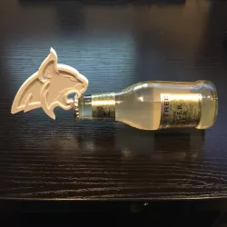 MSU Bobcat Bottle Opener