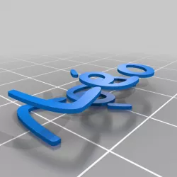 My Customized Double sided key chain for multi material printing with your name