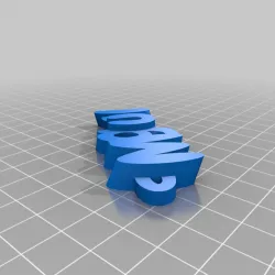 My Customized iamburny's v2  Text - Name Keyring / Keyfob