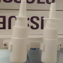Nasal spray clip holder