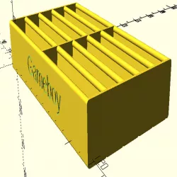 Parametric game cart tray