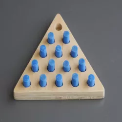 Peg solitaire: plus and triangle