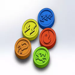 Pokemon TCG Status Tokens