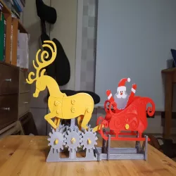 Santa and Rudolf Automata