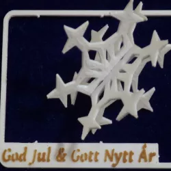 Snowflake kit card (Swedish and customizable version)