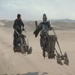 Star Wars The Mandalorian swoop bike Zephyr G seen during Tatooine episode
