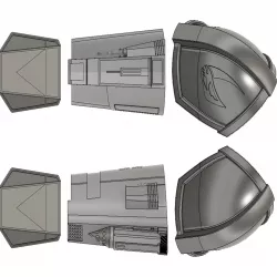 The Mandalorian Beskar Armor - FULL ARM - Pauldron Vambrace Gauntlet