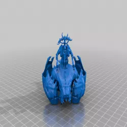 wyvern and rider - orcs and goblins - tm