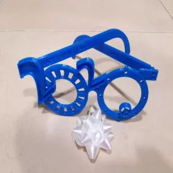 2020 happy new year party fun foldable glasses