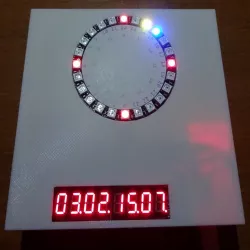 24 Stunden Uhr unter Verwendung eines 24-LED-Neopixel-Rings