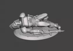 28mm Dead / Casualty Space Raider Centurion Miniature Marker