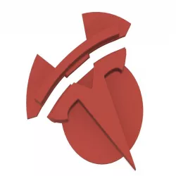Addon for Tesla Model 3 Wheel Center Cap - T-Logo split