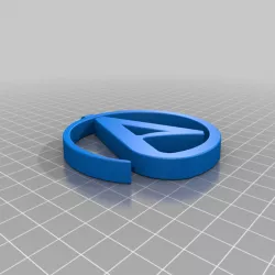 Atheist logo pendant v2