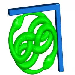 Auryn Double Snake Shelf Bracket