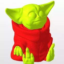 Baby Yoda (2 color print)