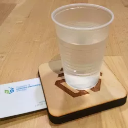Business Card Dispensing Coaster
