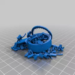 destroyed doomwheel - skaven - terrain