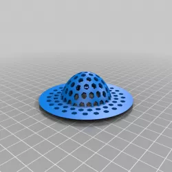 Eddys costom geodesic drain strainer