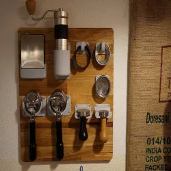 Espresso Tools Wallmounts (Tamper, Funnel, Grinder, Bewista Smart Scale, Portafilter)