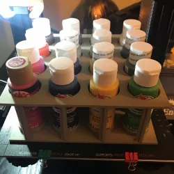 Fully modular paint bottle station